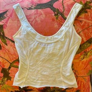 helmut lang women’s white cotton tank top